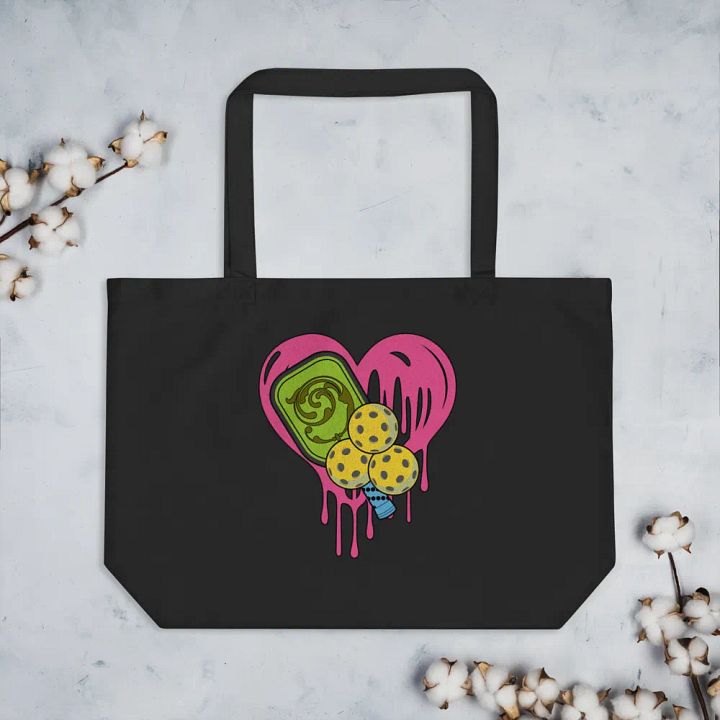 Heart Pickleball Heartfelt Eco-Chic Tote Bag product image (2)