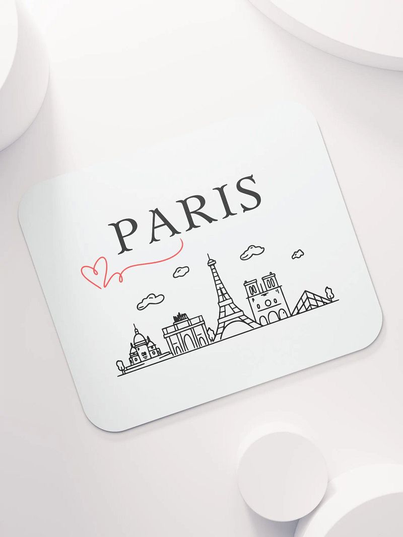 Love Paris with Monuments Mouse Pad