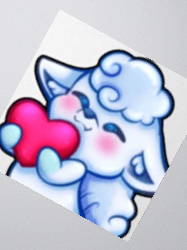 Alolan Ninetails Heart Sticker product image (5)