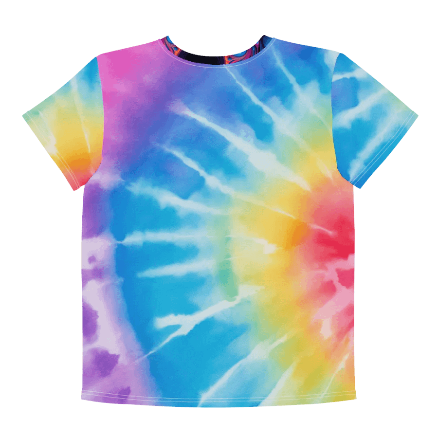 Vibrant Liquid Bubbles Tie Dye Youth T-Shirt product image (11)