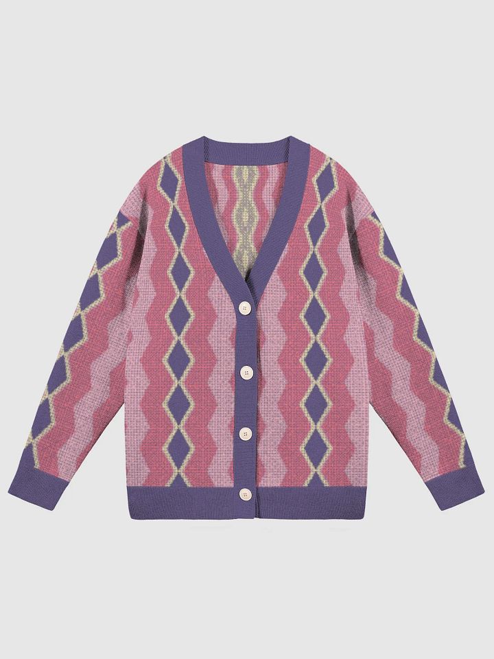 Unleash Your Inner Fashion Maven with 4-Color Jacquard Knit Cardigan product image (2)
