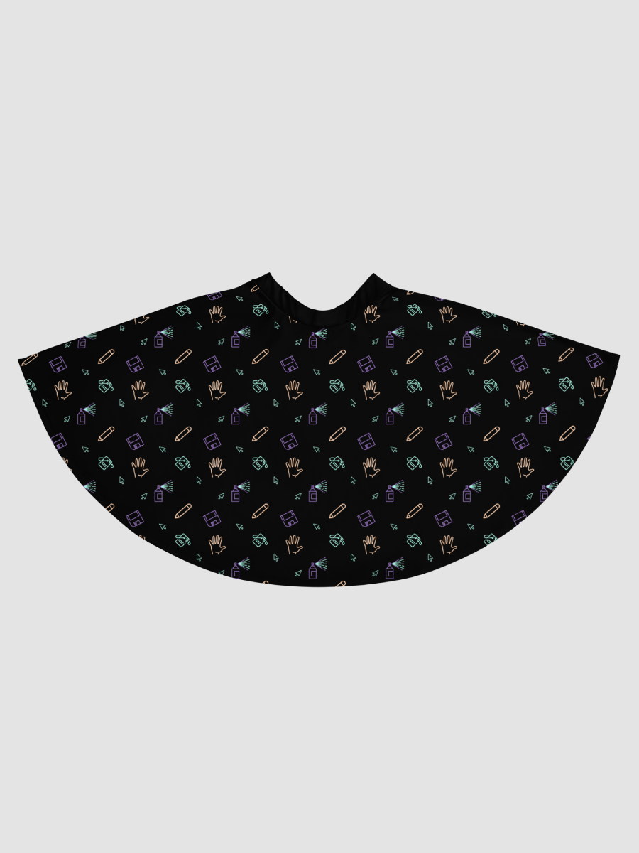 Computer Lab pattern skater skirt product image (6)