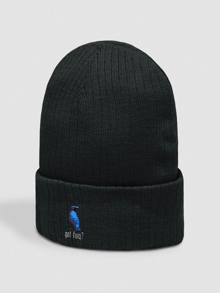 Ron Collection - Embroidered Ribbed Knit Beanie product image (2)