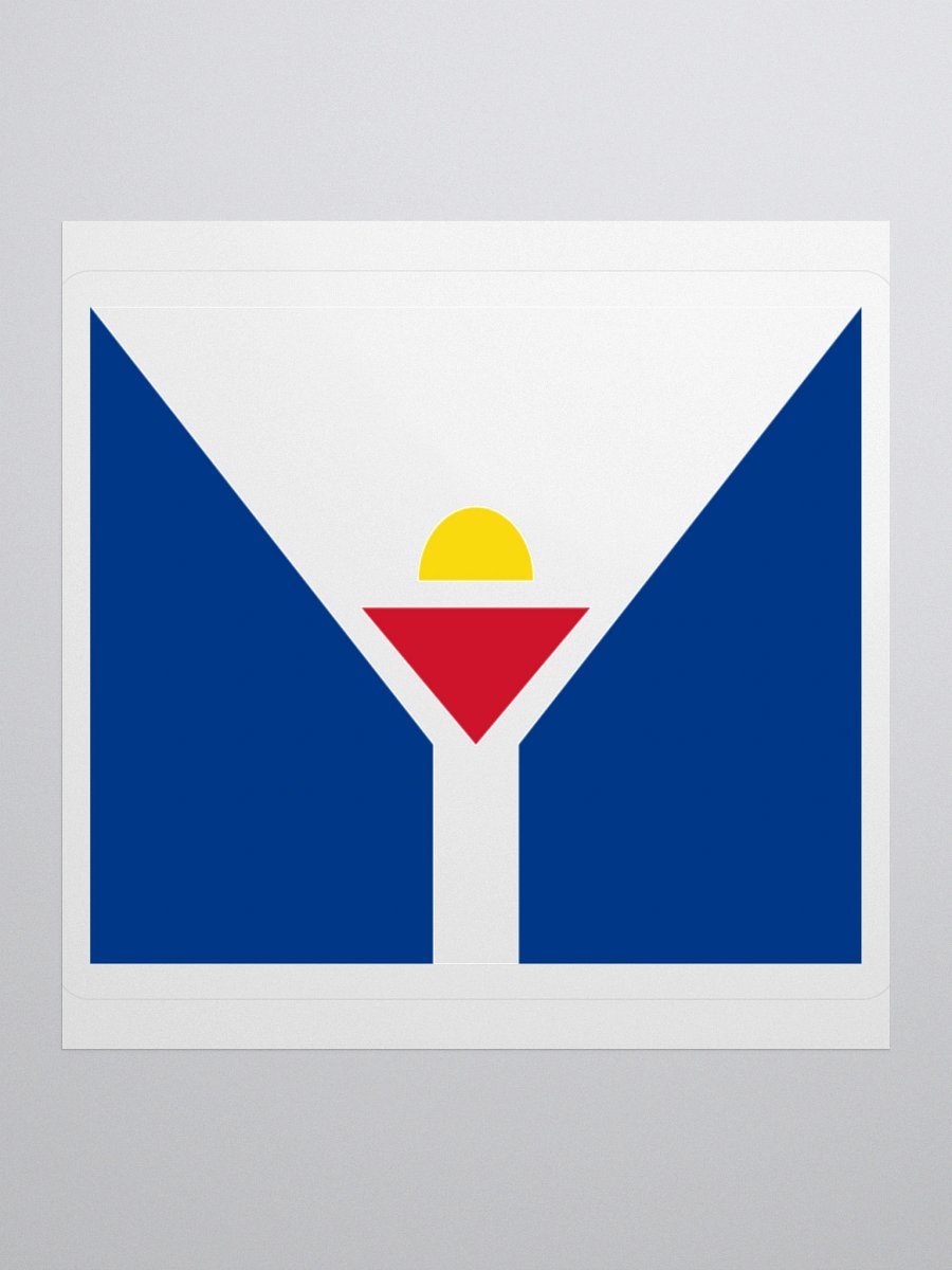 Saint-Martin Coat of Arms Sticker - Durable Vinyl for Indoor Use - Multiple Sizes product image (2)