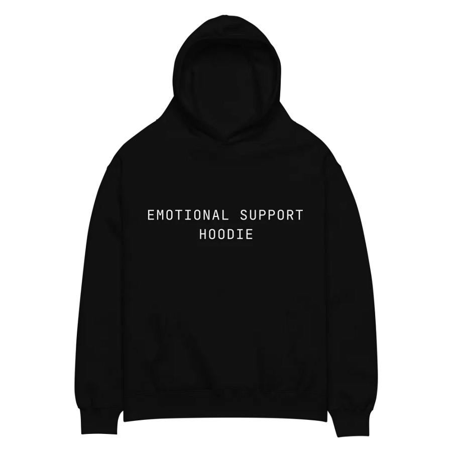 Emotional Support Hoodie II (Black) product image (1)