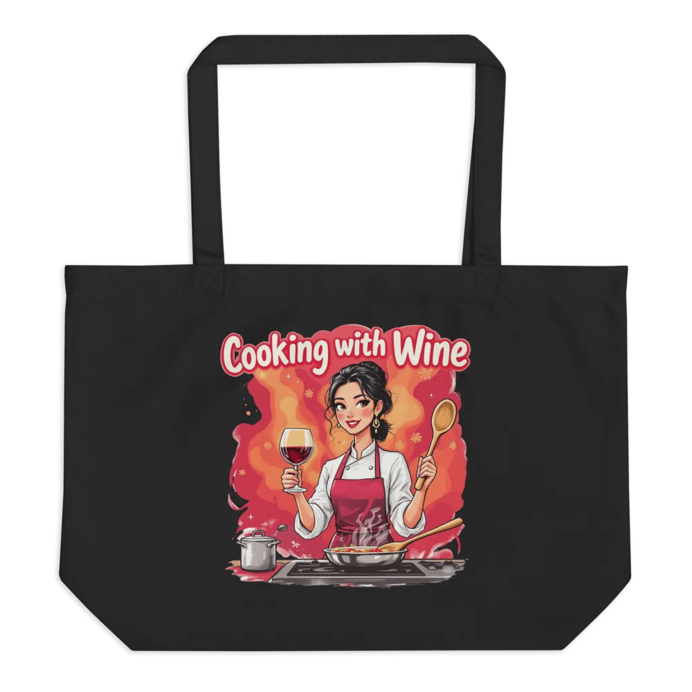 Cooking With Wine Organic Tote Bag product image (1)