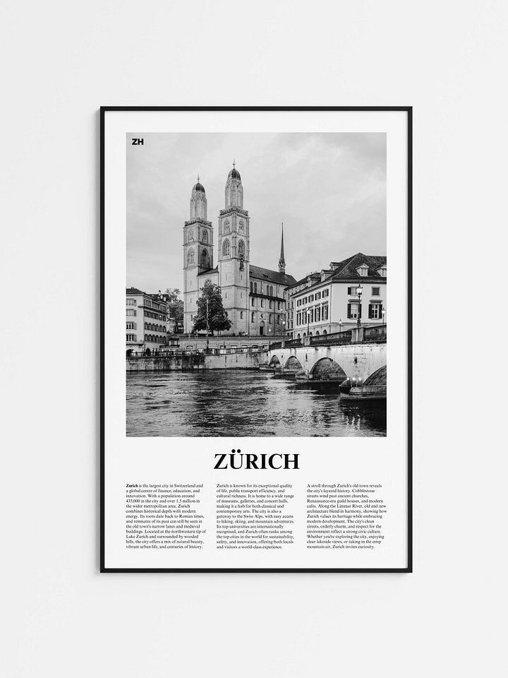 Zurich 04 Newspaper Poster product image (1)