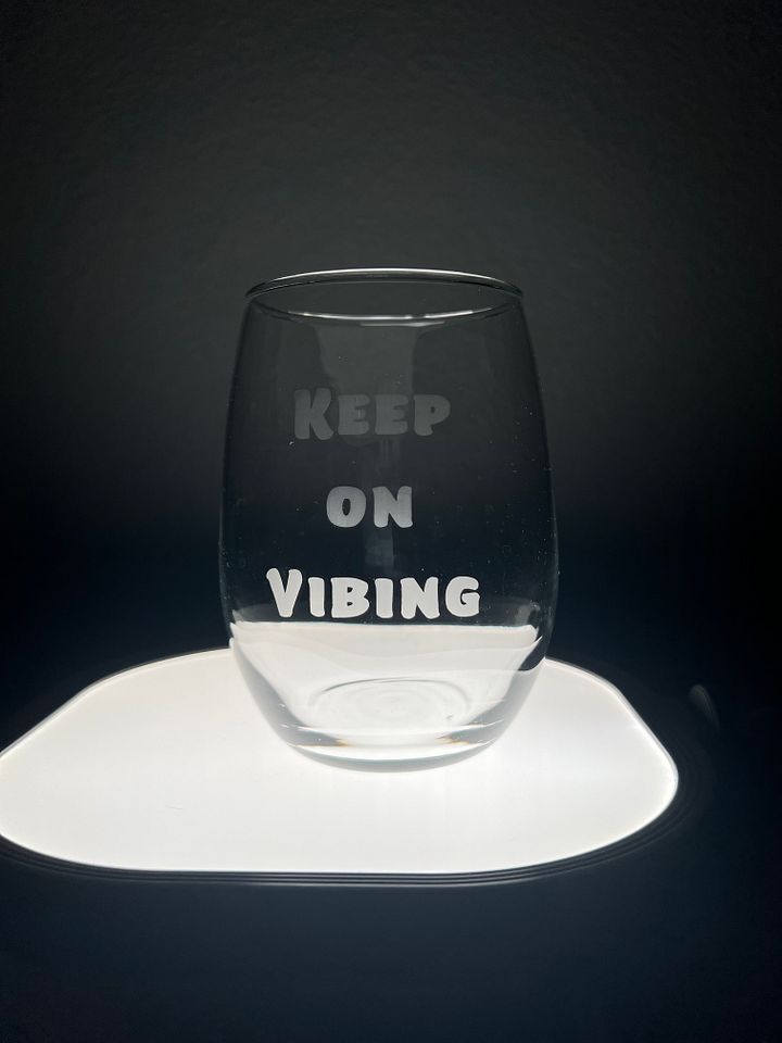 Keep on Vibing Stemless 20.5oz Wine Glass product image (1)