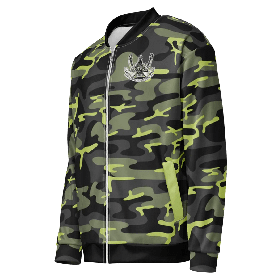 Twin Anchor Titan tug Green Camouflage Bomber Jacket product image (4)