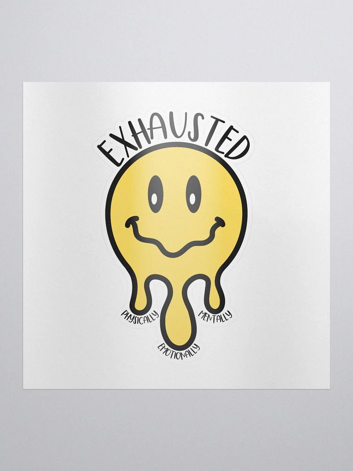 Exhausted Color Kiss Cut Sticker product image (1)