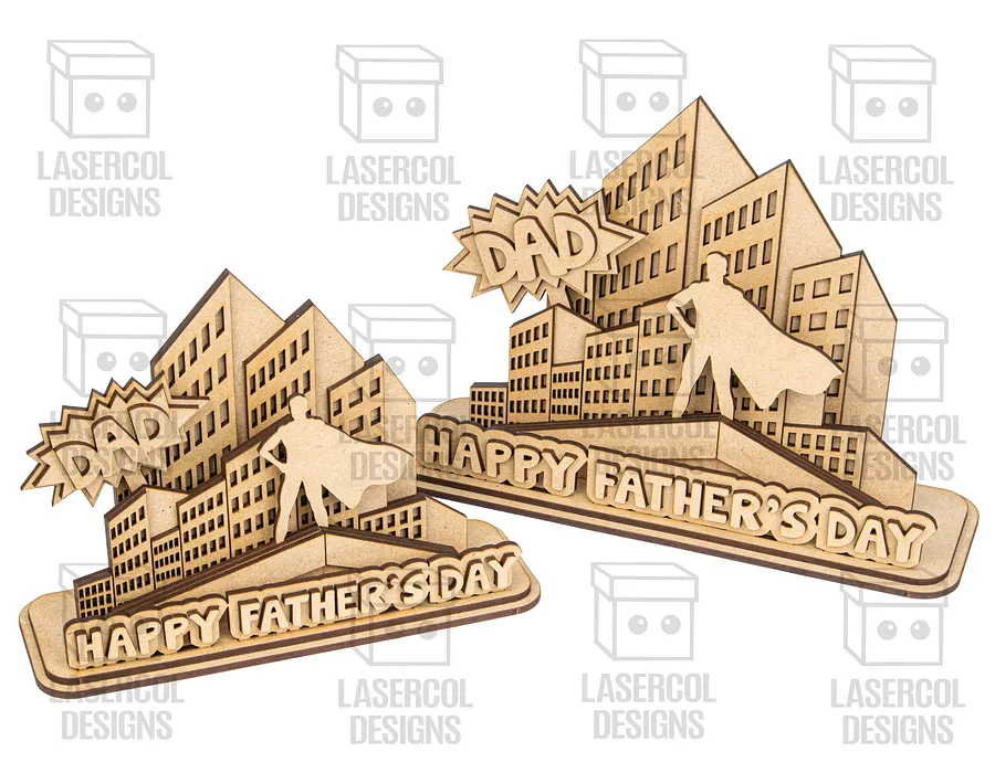 Father's Day Comic Gift Plaque (2 Sizes) - Laser Cut Files product image (8)
