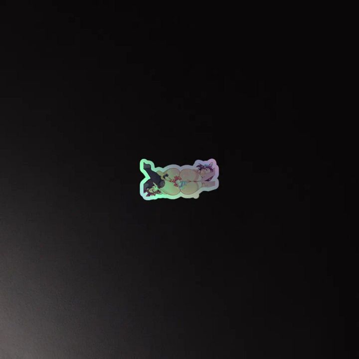 Red and Blue Hentai Sticker Holographic product image (4)