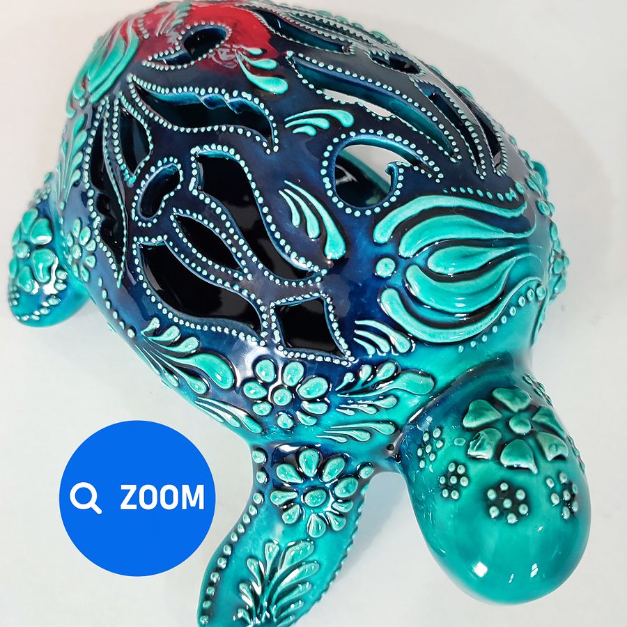 Ceramic turtle, candle holder — handmade pottery, handmade ceramic product image (6)