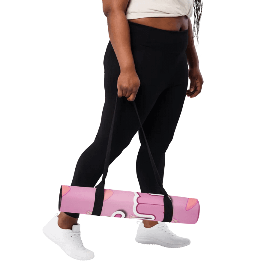 Gym Bunny Trainer Pink Carrot Yoga Mat product image (3)