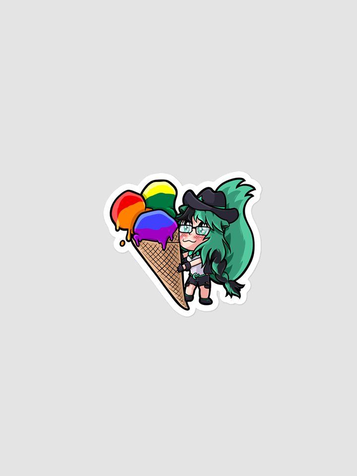 Mintzey Moon Pride Rainbow Sticker product image (1)