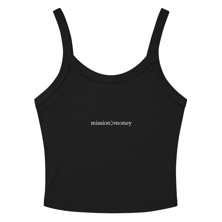 Embroidered Barcode Chic Ribbed Tank product image (2)
