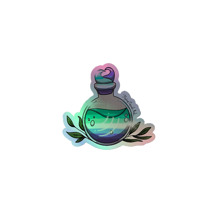 Gay MLM Pride Potion- Holo Sticker product image (1)