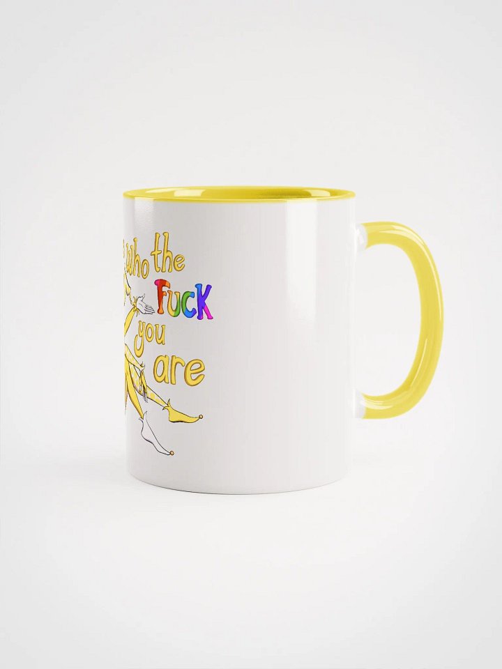 Be Who The Fuck Your Are Yellow Jester Mug product image (1)