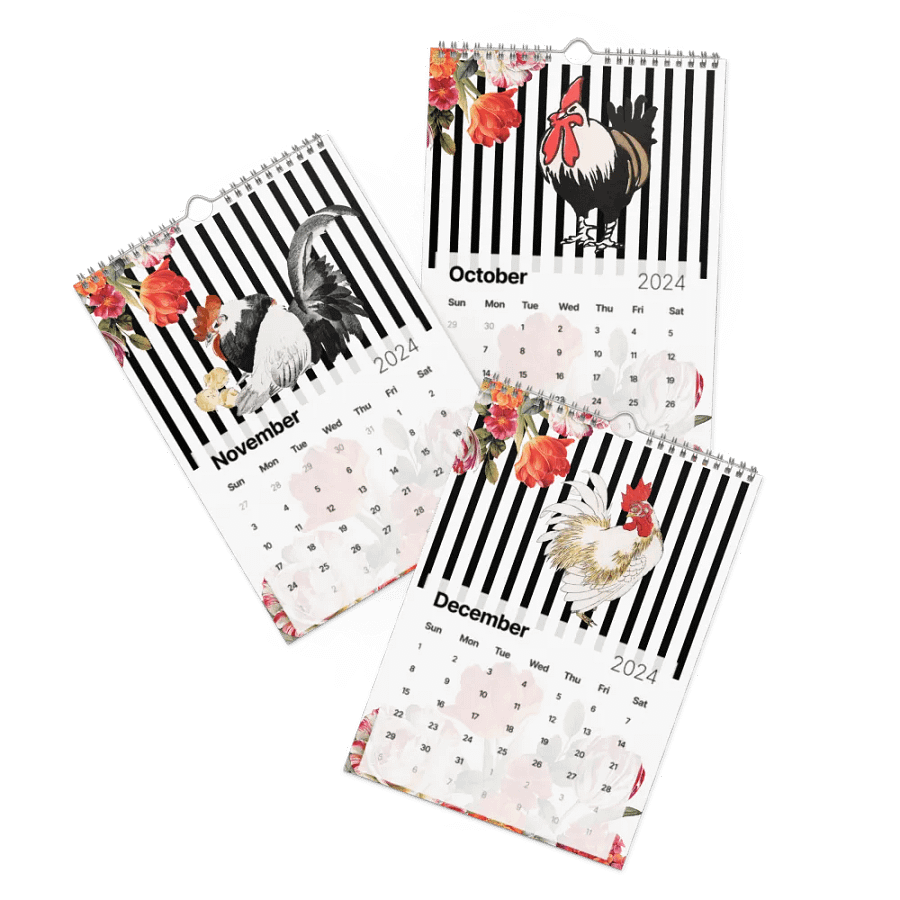 Rooster Collection 2024 Wall Calendar product image (5)