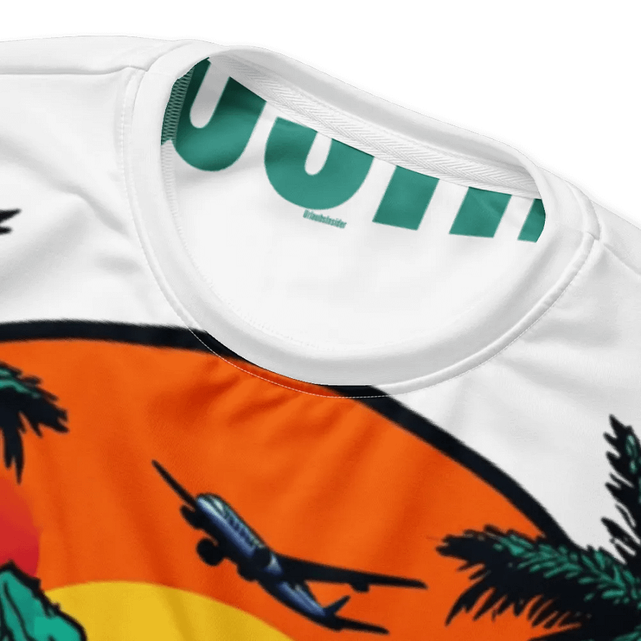 All-Over Print Recycled Unisex Sweatshirt | AI-Designed Pullover: Stylish Travel Views for Adventurers product image (5)