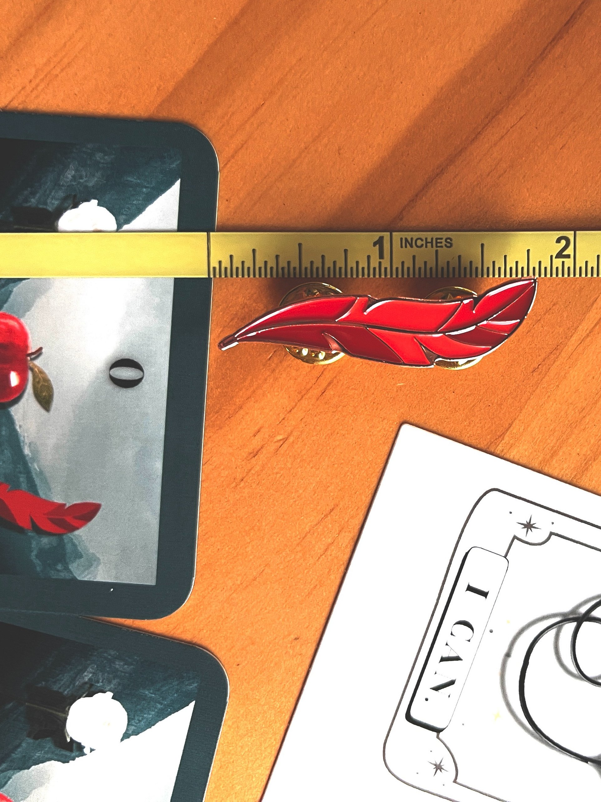 Red Feather Pin & Flash Cards product image (9)