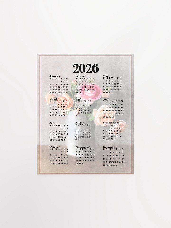 2026 Poster Calendar product image (2)