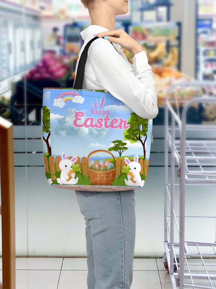 Easter Bag (Reusable tote bag) #Easterbasketalternative#Easteregghunt product image (9)