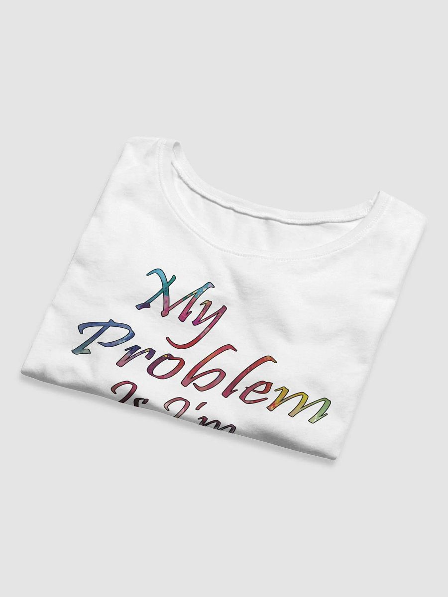 My Problem Is I'm Peaceful - Bella+Canvas Women's Crop Tee product image (5)