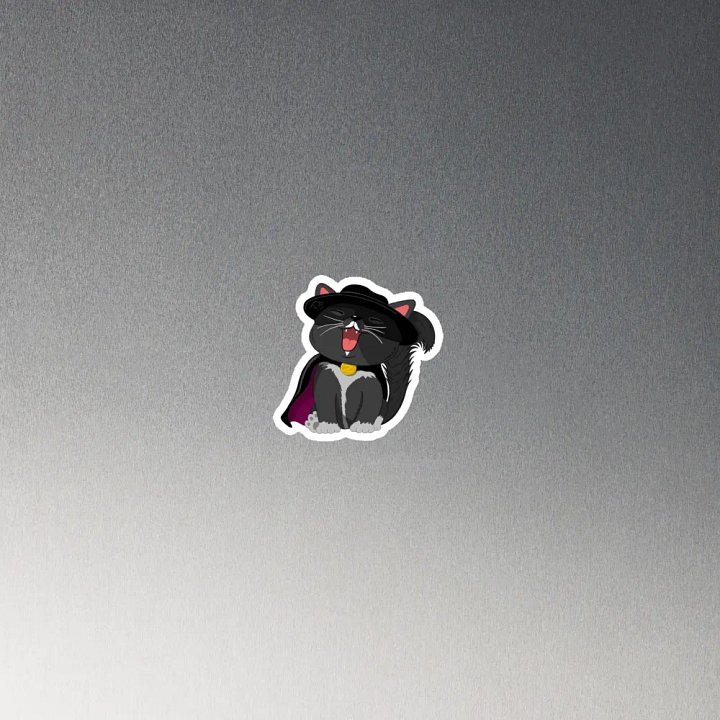 Zorro Cat Die-Cut Magnet product image (4)
