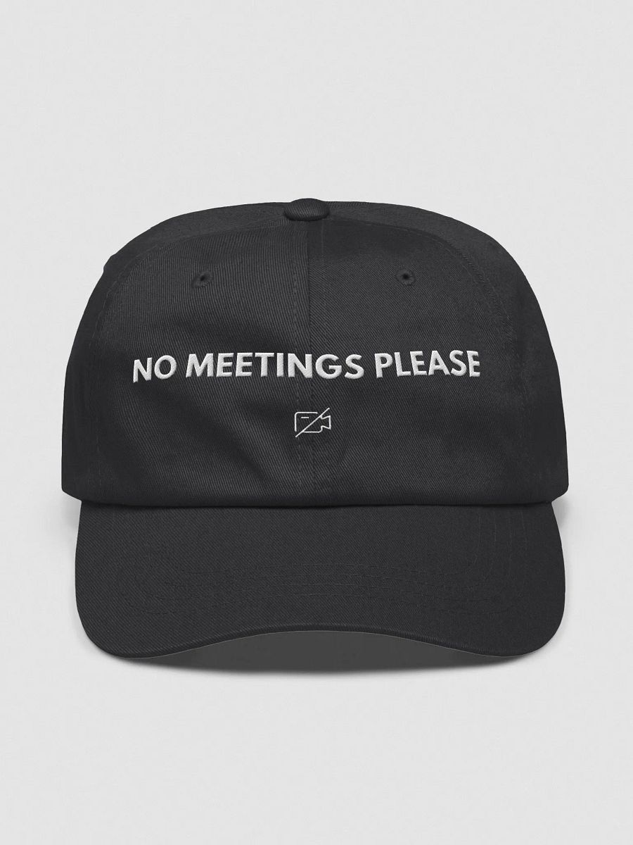 No Meetings Please - Hat product image (1)