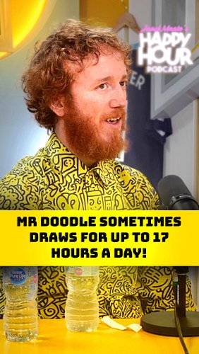 He could doodle endlessly! 🖊️ #happyhour #happyhourpodcast #comedy #clips