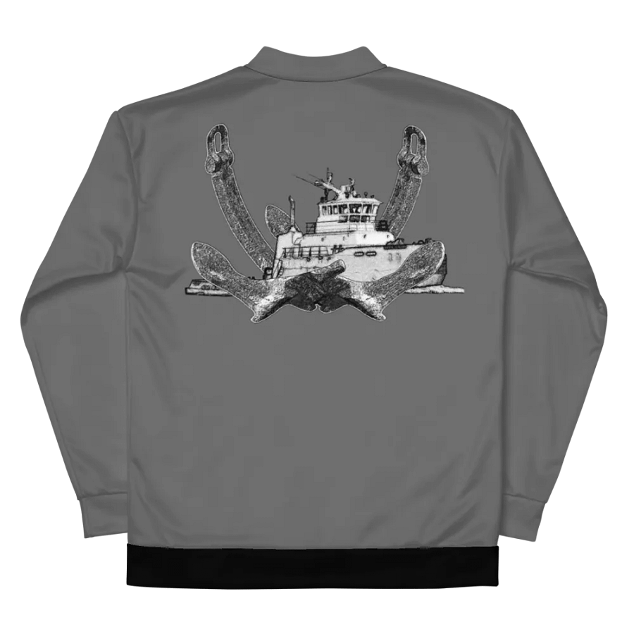 Twin Anchor Titan tug Gray Bomber Jacket product image (10)