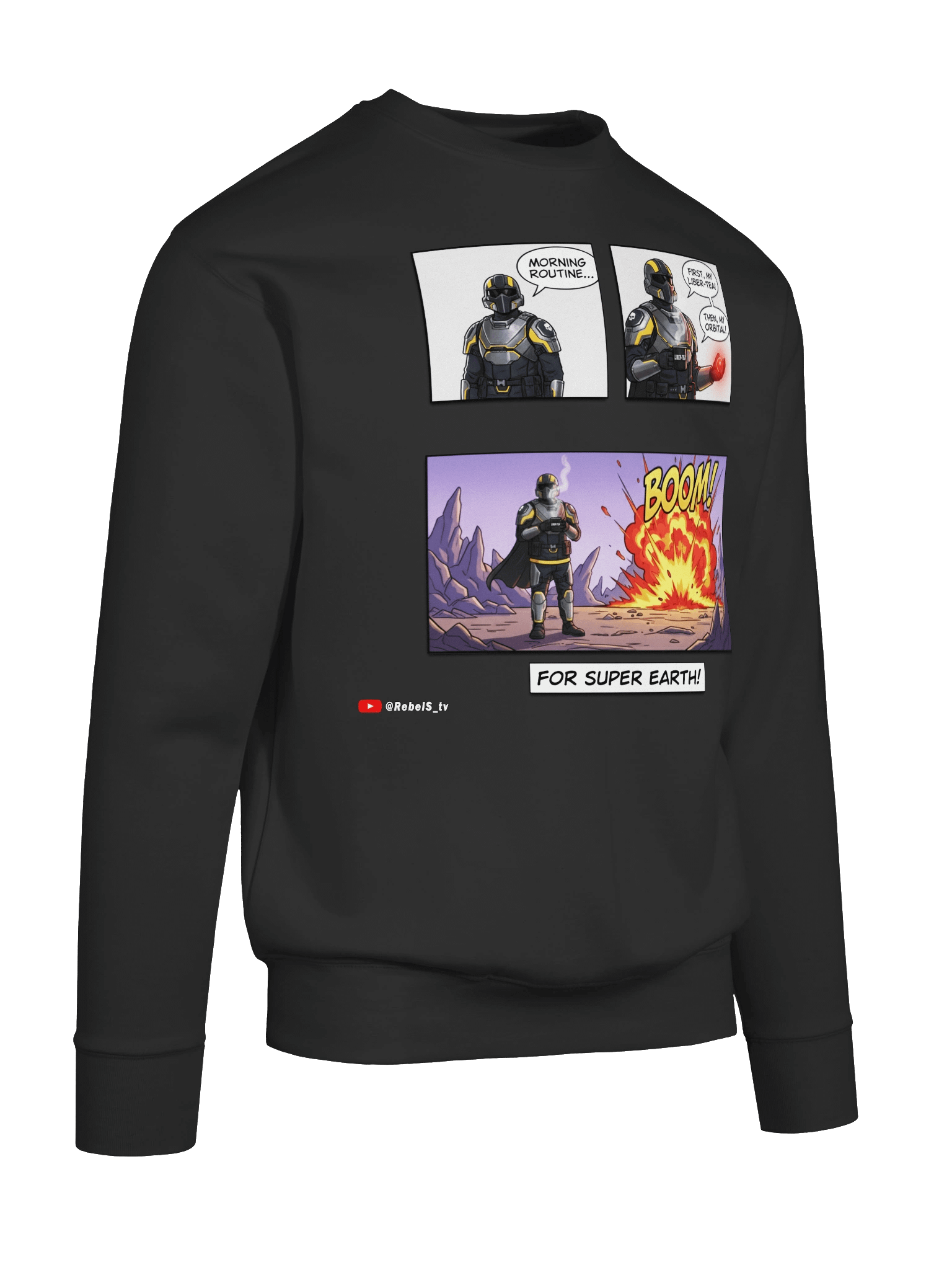 Morning Liber-tea Routine - Helldivers 2 Premium Sweatshirt product image (10)
