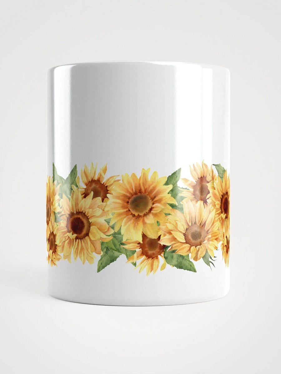 Sunflower All Around White Ceramic Mug product image (9)