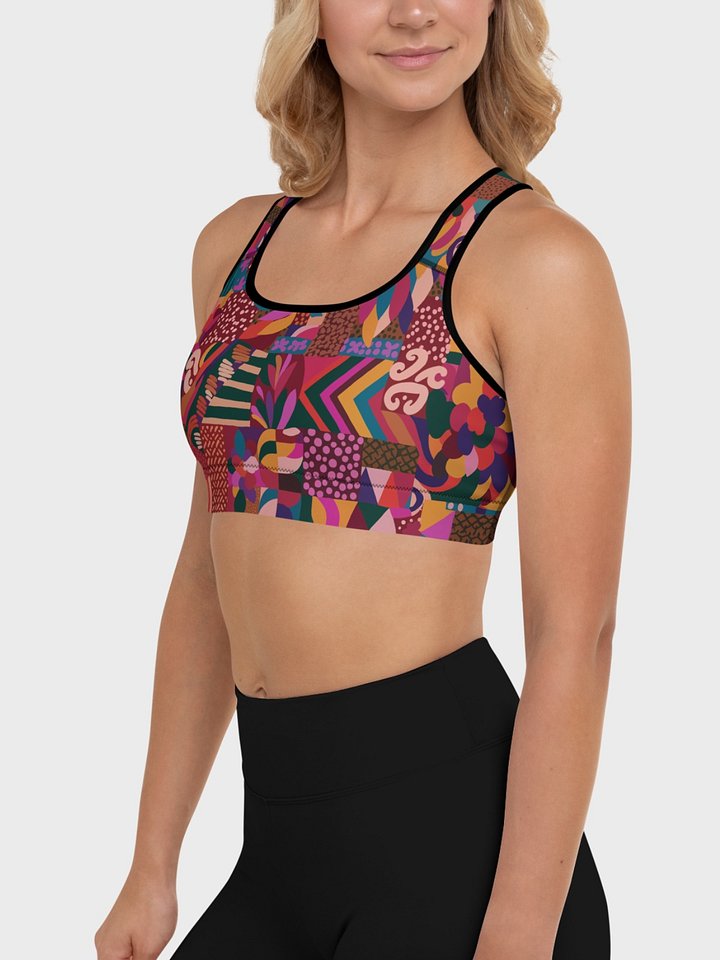 Sport Bra "Abstract African Ethnic Pattern" product image (1)