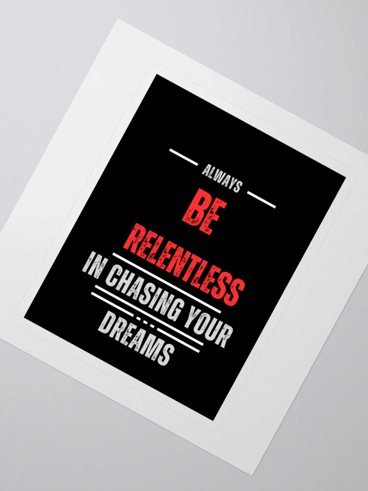 Relentless Dreams Kiss Cut Stickers product image (2)