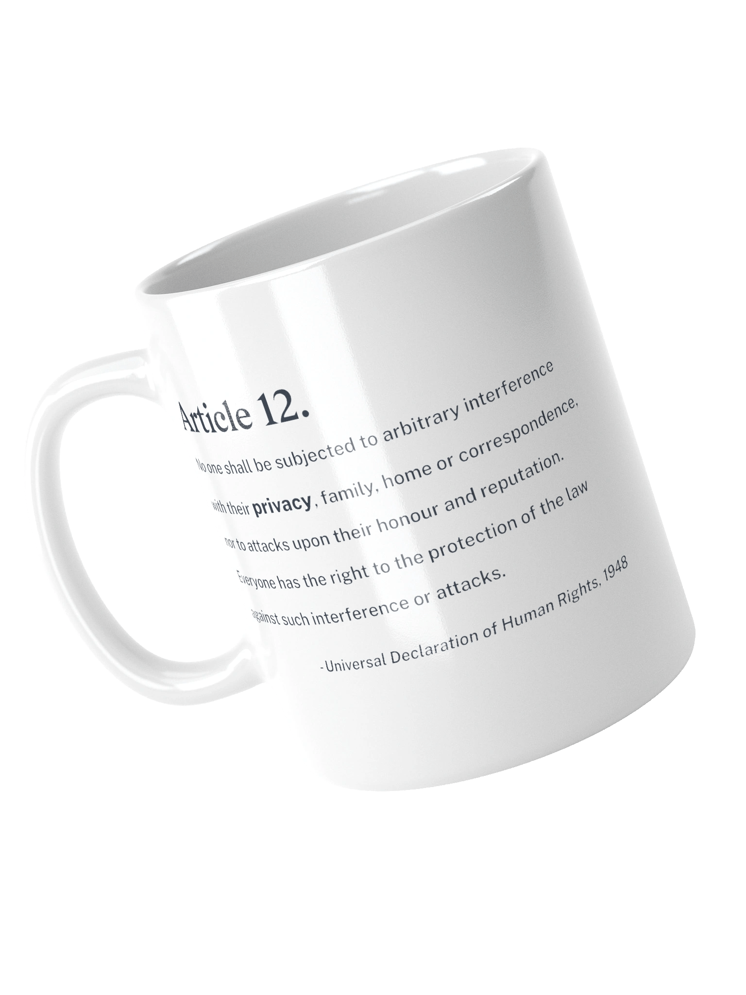 Article 12 - Mug (White) product image (4)