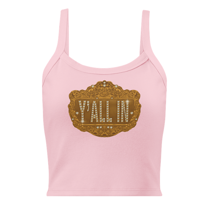 Limited Edition: Y'All In For A Baddie Stampede Micro Rib Crop Top product image (9)