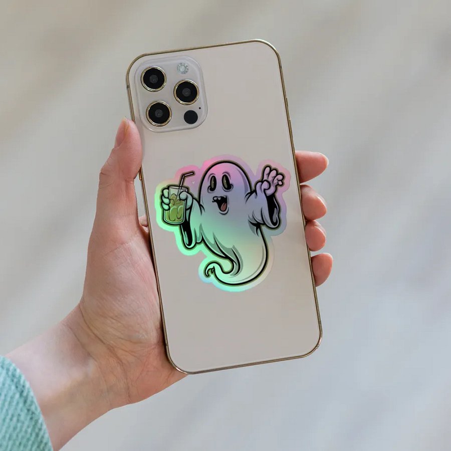 Drunk Ghost Holographic Sticker Sheet product image (8)