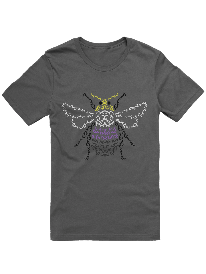 Enby Stripes Bumblebee Graphic Tee product image (4)