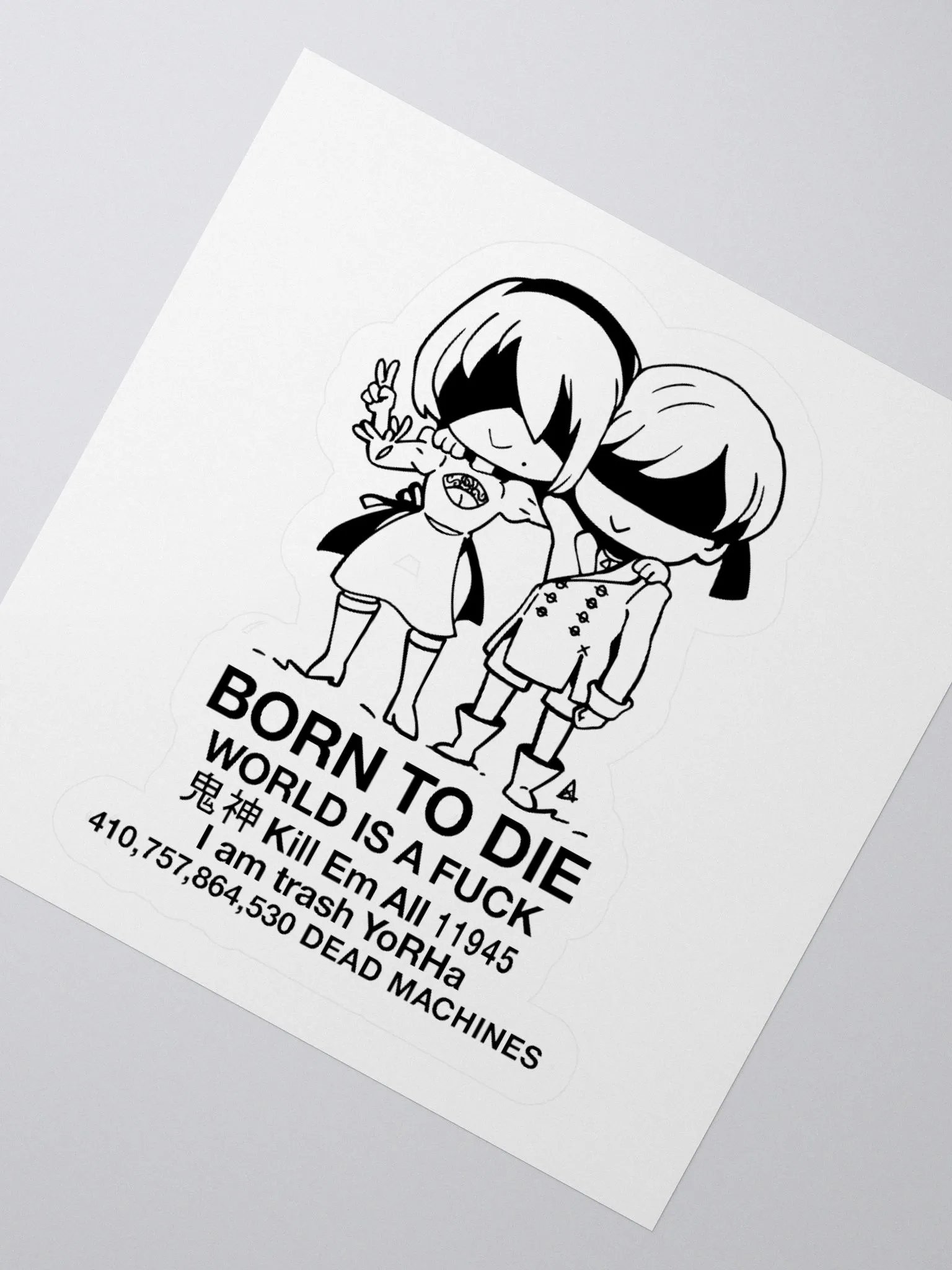 BORN TO DIE - STICKER product image (2)