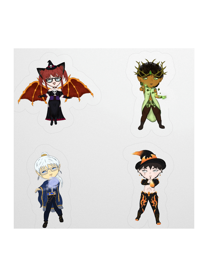Witch Sticker Set | Choco, Zhen, Haruto, Itachi product image (3)