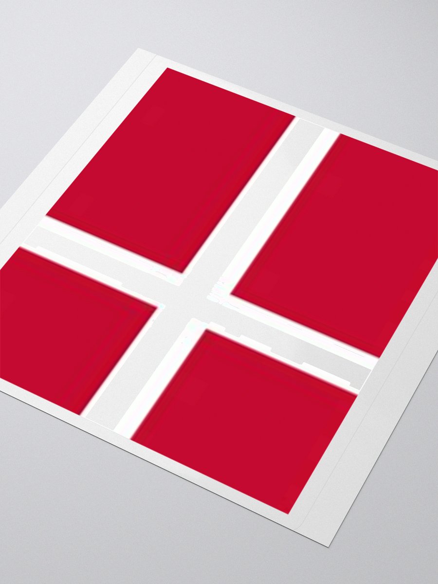 Denmark Flag Sticker | Nordic Cross Design | Durable Vinyl | 3 Sizes product image (9)