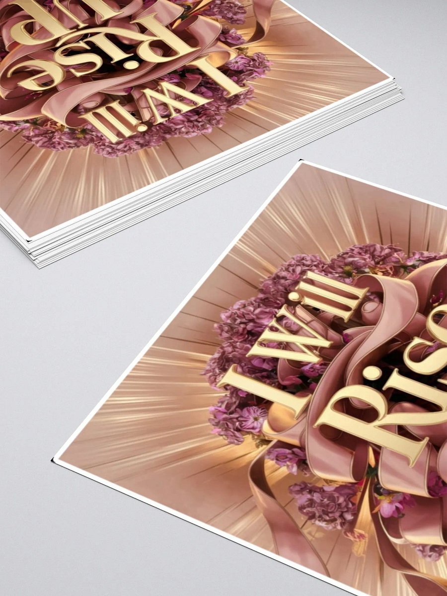 Law of Attraction, Positive Affirmation Art Sticker - I will rise up! product image (2)