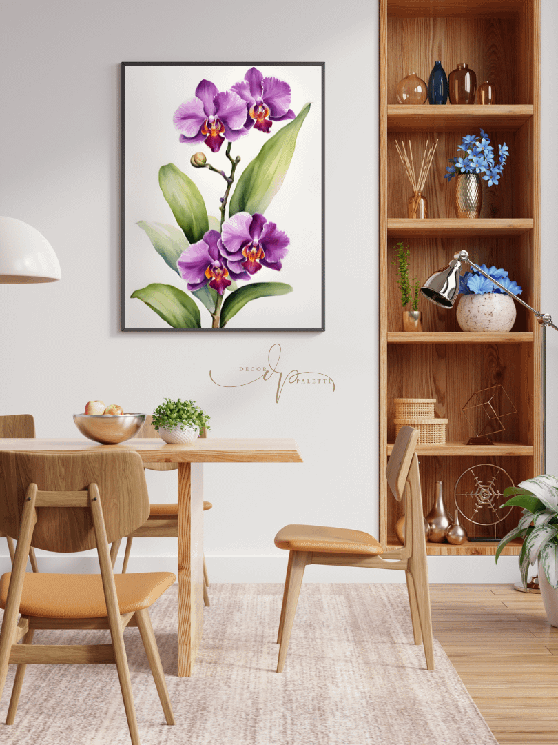 Watercolour Painting Printable Wall Art of ORCHID product image (5)