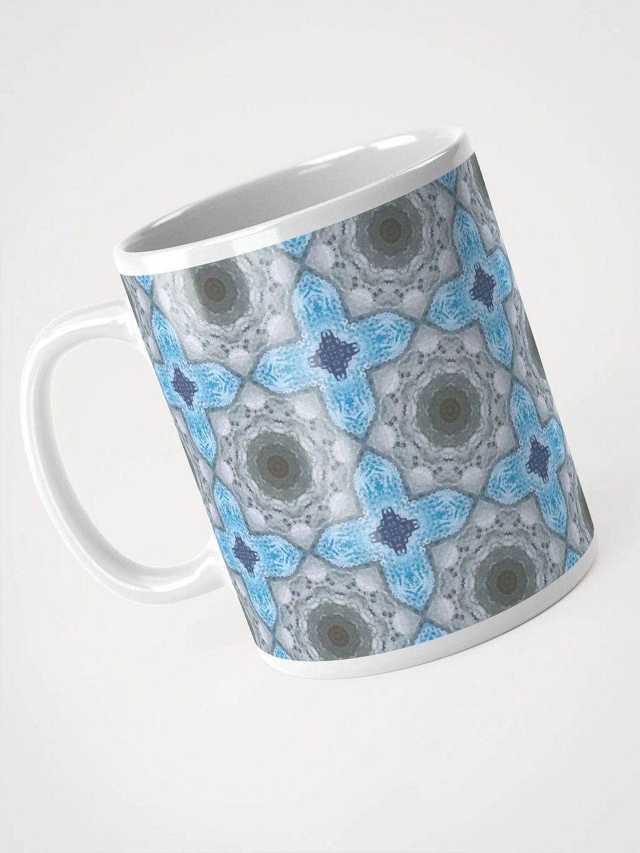 Blue and White Geometric Patterned Mug product image (5)