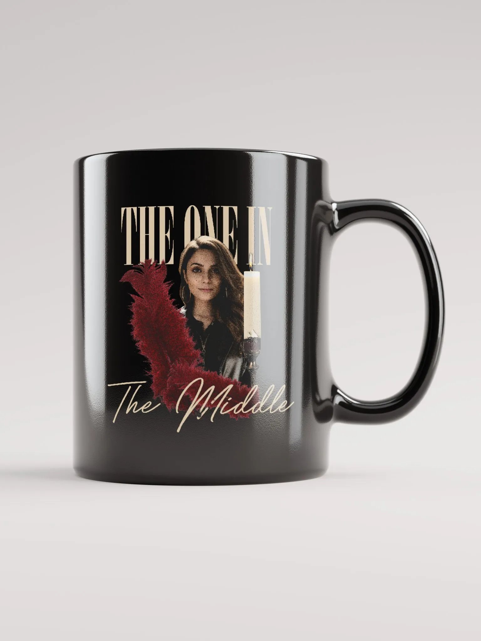 The One In The Middle (Black Mug - Gold Version) product image (1)