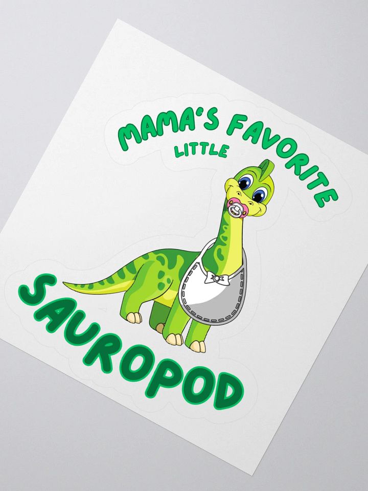 Mama's Favorite Little Sauropod - Kids Dinosaur Sticker product image (6)