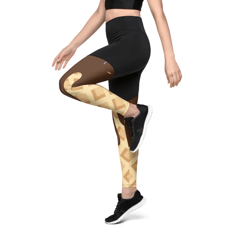 Choco Sprinkle Delight Sports Leggings product image (7)