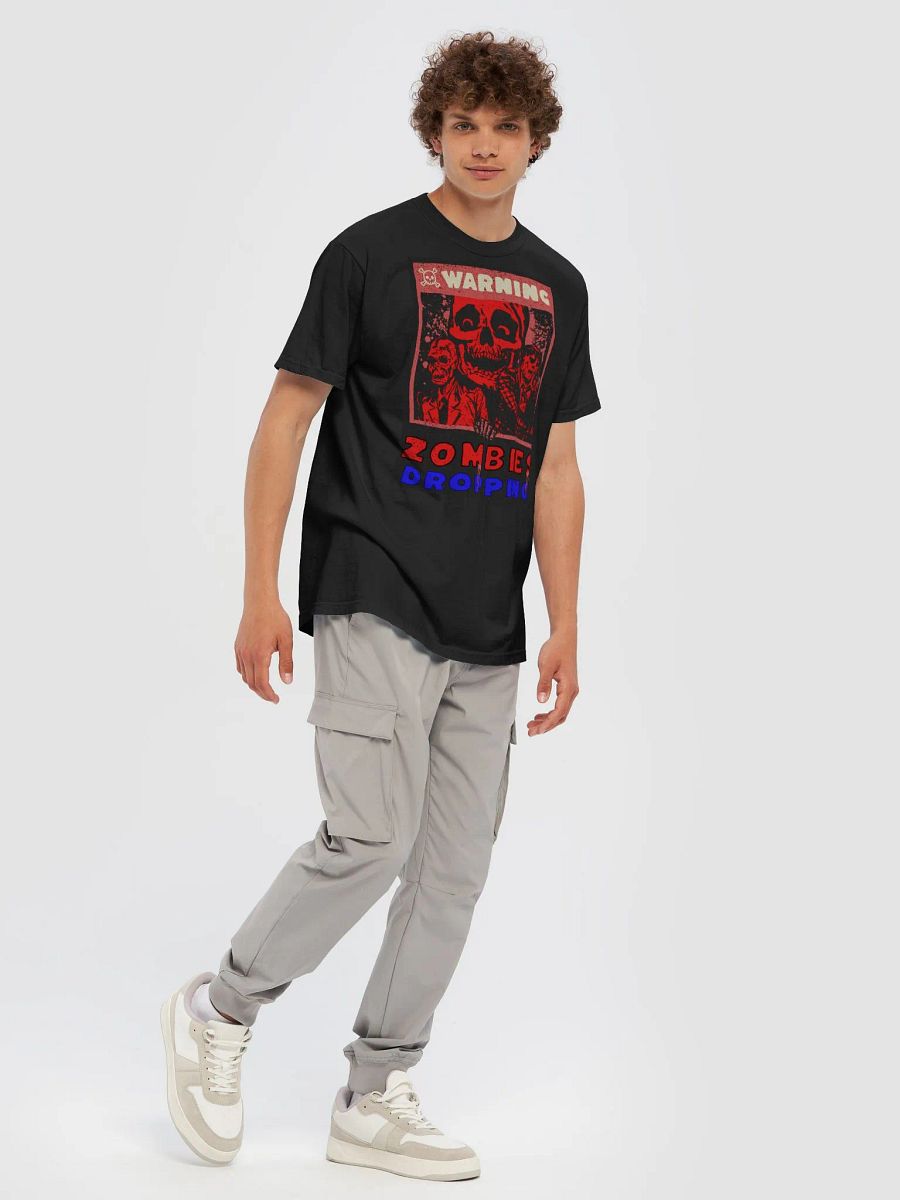 Zombies dropping sky tee shirt product image (28)